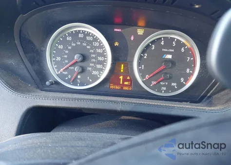 2007 BMW M6 z USA, uszkodzony, nr VIN WBSEH93507CY23619